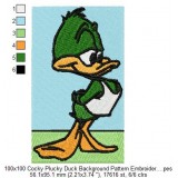 100x100 Cocky Plucky Duck Background Pattern Embroidery Design Instant Download